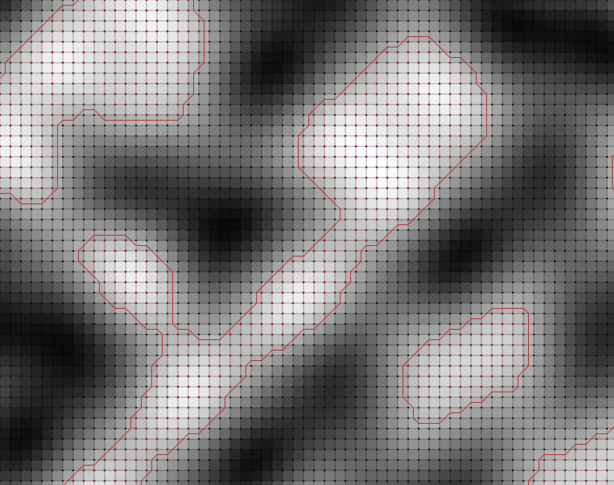 Marching Squares output with Midpoint