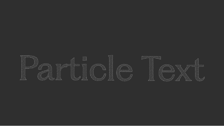 Particle Text
